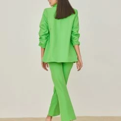 Best Pirce ❤️ The Fashion Project Σετ σακάκι με παντελόνι και σατέν λεπτομέρειες - Πράσινο 🥰 8 Best Pirce ❤️ The Fashion Project Σετ σακάκι με παντελόνι και σατέν λεπτομέρειες - Πράσινο 🥰 -Φορέματα Εκπτώσεις set sakaki me panteloni kai saten leptomereies 103193 tea4