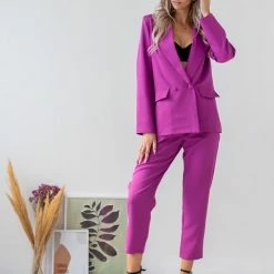 Καλύτερες κριτικές για ⌛ The Fashion Project Σετ σακάκι σταυρωτό με παντελόνι - Magenta 💯 -Φορέματα Εκπτώσεις set sakaki staurwto me panteloni 108808 4hp2