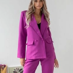 Καλύτερες κριτικές για ⌛ The Fashion Project Σετ σακάκι σταυρωτό με παντελόνι - Magenta 💯 -Φορέματα Εκπτώσεις set sakaki staurwto me panteloni 108808 ku5l