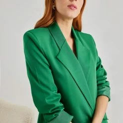 Κουπόνι 💯 The Fashion Project Σετ σακάκι σταυρωτό με παντελόνι - Πράσινο ❤️ -Φορέματα Εκπτώσεις set sakaki staurwto me panteloni 109226 i235