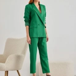 Κουπόνι 💯 The Fashion Project Σετ σακάκι σταυρωτό με παντελόνι - Πράσινο ❤️