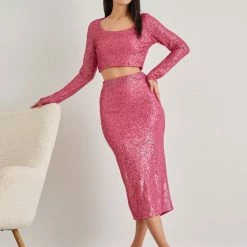 Καλύτερη πώληση 🤩 The Fashion Project Σετ τοπ και φούστα με παγιέτες - Φούξια ✨ 7 Καλύτερη πώληση 🤩 The Fashion Project Σετ τοπ και φούστα με παγιέτες - Φούξια ✨ -Φορέματα Εκπτώσεις set top kai fousta me pagietes 109315 cb6s