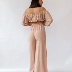 Αγορά ✔️ The Fashion Project Σετ Wide Leg παντελόνι με τοπάκι - Μπεζ 😉 -Φορέματα Εκπτώσεις set wide leg panteloni me topaki 89120 nfei