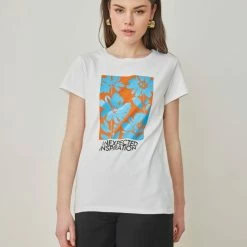 Εξοδος 🌟 The Fashion Project T-shirt με λουλούδια - Πορτοκαλί 👏 6 Εξοδος 🌟 The Fashion Project T-shirt με λουλούδια - Πορτοκαλί 👏 -Φορέματα Εκπτώσεις t shirt me louloudia 100604 1ve4