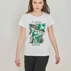 Flash Sale ⌛ The Fashion Project T-shirt με στάμπα - Πράσινο 😀