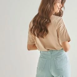 Πολύ καλή προσφορά ⌛ The Fashion Project T-shirt με στάμπα - Μπεζ 🌟 -Φορέματα Εκπτώσεις t shirt me stampa 89989 xly6