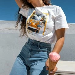 Προϋπολογισμός ✨ The Fashion Project T-shirt με στάμπα Enjoy - Λευκό 👏