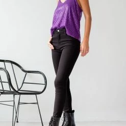 Καλύτερες κριτικές για 😉 The Fashion Project Τοπ παγιέτες με αθλητική πλάτη - Μωβ ⭐ -Φορέματα Εκπτώσεις top pagietes me athlitiki plati 106844 ox30