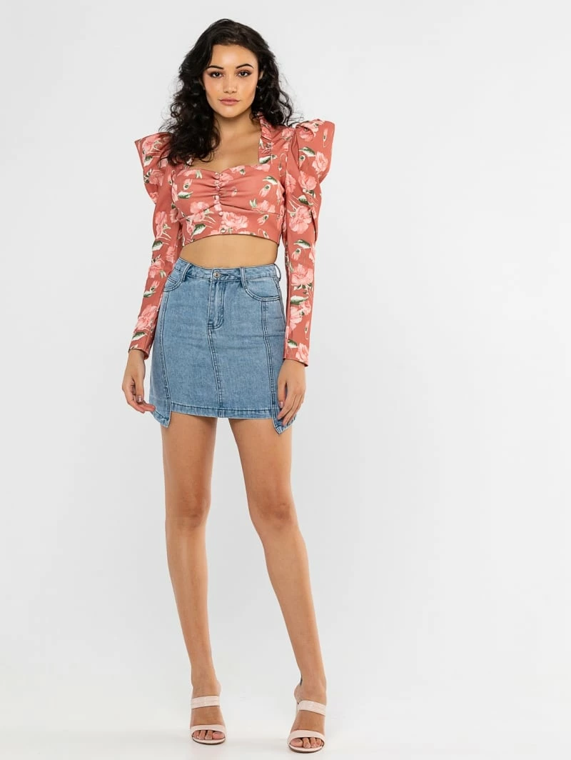 Εξοδος ✨ The Fashion Project Φούστα μίνι τζιν με άνισο τελείωμα - Μπλε Jean 🔥 6 Εξοδος ✨ The Fashion Project Φούστα μίνι τζιν με άνισο τελείωμα - Μπλε Jean 🔥 - Image 6